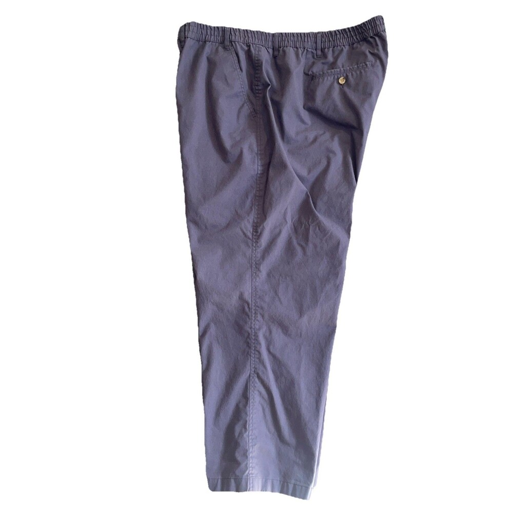 Haband Casual Joe Pants Mens Size 56 x 30 Gray Elastic Waist